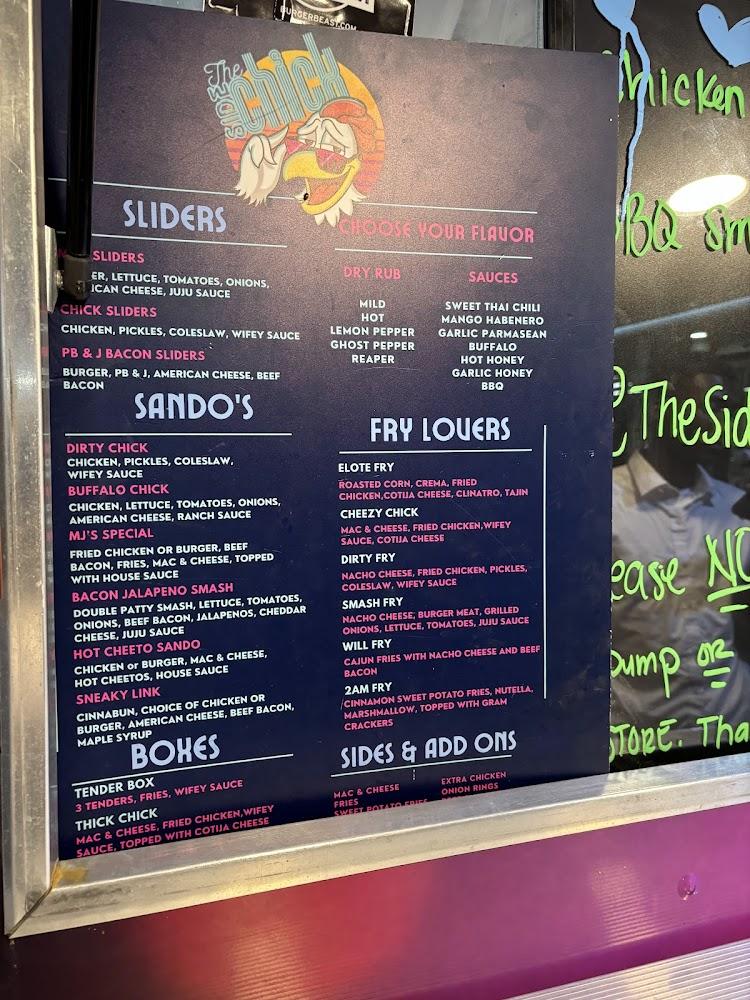 The Side Chick Menu image 3
